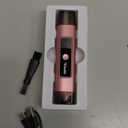 Dynooper Bikini Trimmer for Women Electric Razors, Electric Razor 2 in 1 Shaver Pubic Hair, LED Display with IPX7 Waterproof - Rechargeable Lady Trimmer for Underarm Body Leg Face - Carmine Pink