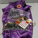 Raven Cosplay Costume Women Halloween Raven Cosplay Costume Superhero Anime Hooded Cloak Purple Cape (Medium)