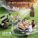 4 Gal Large Misting Bucket Fan Portable, 40000mAh Rechargeable Mister Fan with Retractable Handle & Oscillating Camping Fan for Patio/Beach/Fishing/Golf/Travel Essentials