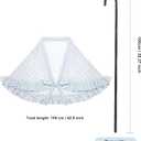 BBTO 100 Days of School Costume Old Lady Costume for Kids Granny Wig Shawl Grandma Outifits with Glasses and Accessories