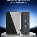Mini Voice Recorder - Small Digital Audio Recorder with Playback - 300 Hours Recording Capacity - 45 Hours Battery Life - Portable Magnetic Voice Recorder for Lectures, Meetings, College & Work