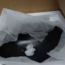 16x13 Matte Black Vessel Sink With Faucet and Drain Combo - Oval Porcelain Ceramic Above Counter Bathroom Sink