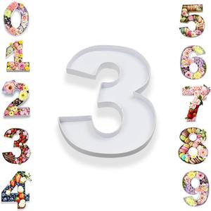 10Cardboard Number Mache Chocolate Covered Strawberries Fillable Sweets Candy Container Box(White, 3)