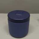 Pawtong 19oz Insulated Vacuum Food Jar with Buckle Lid Wide Mouth Soup Thermo for Hot Food Kids Leakproof Stainless Steel Lunch Container- Blue