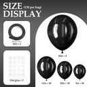2 x DECOCKRAT 130PCS Black Balloons, Latex Balloons Different Sizes 18/12/10/5 Inch, Helium Balloons with Ribbon, Party Balloon Set for Birthday Wedding Graduation Anniversary Baby Shower Decorations.