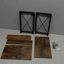 Giikin Countertop Shelf Organizer, 2 Tier Kitchen Spice Rack for Countertop, Wood Coffee Counter Shelf Organizer for Home (Brown, S)