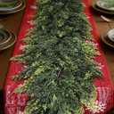 6.2FT Real Touch Christmas Cedar Garland Artificial Realistic Thick and Lush Faux Green Pine Garlands, Classic Christmas Garland for Mantle, Fireplace, Table, Outdoor Indoor Christmas Decorations