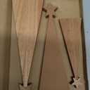 WHQXFDZ 3 pcs Wood Christmas Tree Decoration Farmhouse Table Centerpiece Neutral Brown Christmas Tabletop Decoration Nativity Scene Accessories