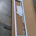 Ideal Pet Products Aluminum Pet Patio Door, Adjustable Height 77-5/8" to 80-3/8", Large 10-1/2" x 15" Flap Size, White