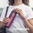 Hydro Flask Lightweight Wide Flex Chug Cap - Insulated Stainless Steel Water Bottle 16 Oz Obsidian