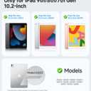 iGluz 2 Pack for iPad 10.2-inch(9th/8th/7th Gen.) 9H+ Tempered Glass Screen Protector with Easy-Install Box[12FT Military Grade Shatterproof] Apple Pencil Compatible,HD Clarity,Scratch Resistant