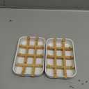 Bamboo Wooden Soap Dishes for Bathroom Bar Soap Holder Shower Soap Holder Sink Deck Bathtub Shower Tray (Two Pieces White)
