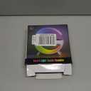 2025 New Mini LED Table Lamp, Wireless Charging Atmosphere Lamp, Bluetooth Speaker, Dimmable Night Light, Bedside Lamp, Alarm Clock for Christmas Gifts (Black)