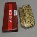 520 X-Ring Chain, 112 Links Heavy Duty Motorcycle Gold Chain with Connecting Master Link