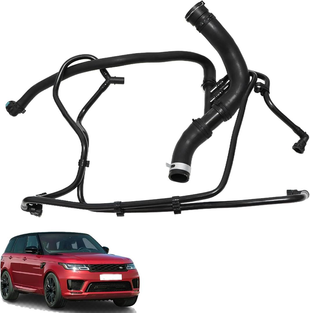GXARTS Upper Supercharger Coolant Hose LR034637 Compatible with Land Rover Range Rover Sport 2014 2015 2016 2017 2018 2019 2020 2021 2022