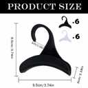 12 Pcs Purse Hanger Hook Acrylic Black and White Bag Tie Handbag Belt Hanger Closet Organizer Storage Handbags Tote Holder for Storing Handbags Satchels