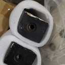 Counter Height Barstools 26 inch Upholstered Button Tufted Swivel Bar Stools with Back and Wood Legs for Kitchen Island,Set of 4,Beige-Nailhead Trim