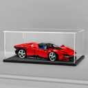 Clear Acrylic Display Case for 1:18 Scale Vehicle Model,for Lego 42138 92177 Collectibles,Assemblable Dustproof Showcase,Countertop Box for Diecast Car(13x7.1x6 inch;33x18x15 cm)