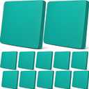 Newwiee 12 Pcs Patio Outdoor Cushion Covers Replacement Waterproof Stretch Sofa Couch Cushion Covers Washable Individual Couch Slipcovers Set Furniture Protector for Pets(20-27 Inch,Peacock Blue)