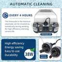 BlueBay Saltwater Chlorinator for Above Ground Pools, Saltwater Pool System with Built-in Timer for Pools Up to 7,000 Gallons, IPX5 Certified