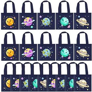 BANBALLON 13 PCS Outer Space Party Favor Bags Space Gift Bags Treat Gift Bags for Kids Galactic Solar System Birthday Party Outer Space Theme Party Baby Shower Goodie Bags Supplies (Space 01)
