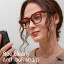 miyya Stylish Reading Glasses for Women, Cheaters Eyeglasses, Oversized Blue Light Readers, Fashion Eye Glasses