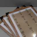 HLiWEGNS Light Walnut 14x18 Frame Set of 3 - Rustic Woodgrain 14 x 18 Poster Frame for Pictures 12x16 with Mat or 14x18 Picture Frame Without Mat for Wall Gallery Display - Ideal Christmas Day