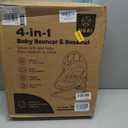 HKAI Baby Bouncer Seat for Infants, Gentle Rocking Baby Chair with Crib-Style Mode, Hanging Bar Included, for 0–18 Months