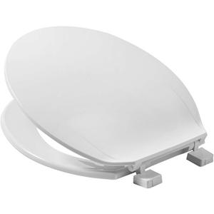 5311012.020 Elongated Toilet Seat Replacement for American Standard Traditional Slow Close Toilet Seat Replacement Parts, Soft Close Toilet Bowl Seat Cover and Lid, White