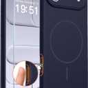 comfeel for iPhone Air Case (Camera Control Cover) (Compatible with MagSafe) Full Camera Protection with Screen Protector, Silicone Shockproof Drop Protective Phone Case,Dark Blue