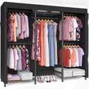 SONGMICS Closet Organizers and Storage, Clothes Rack with Shelves, 68.7"L x 76"H
