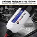 LE LEMATEC Air Dryer for Compressor with Replaceable Desiccant Element, Water Separator for Air Compressor Up to 150 PSI, Removes Moisture & Contaminants, Compatible with Pneumatic Tools ZN312-D-C1