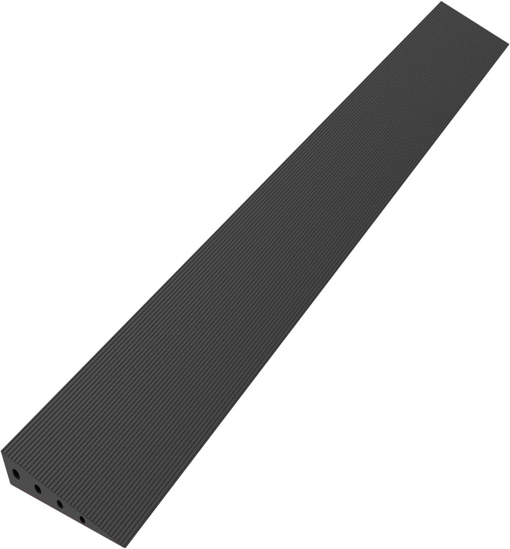 1.6" Rise Rubber Threshold Ramp for Doorways, Wheelchair Ramp for Home Entrance, Door Threshold Ramp for Wheelchairs, Walkers, Scooters, Strollers – Cuttable & Non-Slip Rubber Door Ramp