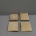 Sasylvia 4 Pcs Wooden Post Caps 4x4 Cedar Fence Post Caps Rot Resistant, Post Cover for Outdoor Fences, Mailboxes and Decks Protection