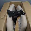 Sweetcrispy Criss Cross Chair Legged, Armless Office Desk Chair with Wheels, Swivel Vanity Height Adjustable Wide Seat Computer Task Seating - Beige