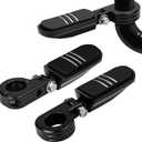 1-1/2" Streamliner Highway Pegs Adjustable Footpegs with CNC Mounting Kit Universal Fit for Harley Suzuki Yamaha Kawasaki Victory Models with 1.5" (38mm) Engine Guard