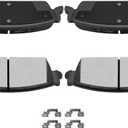 AUTOMUTO 4PCS Front Ceramic Disc Brake Pads Set D465 For Acura EL 1997-2005, For Honda Civic 1996-2011, For Honda For Accord 1998-2002