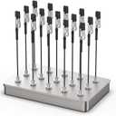 Actekart Metal Model Painting Stand Base and 15PCS Magnetic Alligator Clip Sticks Set for Airbrush Model Coloring Hobby Crafts DIY Tools