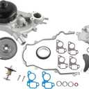 Timing Chain Kit 6.2L 5.3L 6.0L 4.8L Fit for Silverado 1500 2011-2013 for Sierra-1500 2500 HD 3500 HD 2007-2013 for Tahoe Yukon/Colorado Suburban Escalade Engine Time Parts w Water Oil Pump