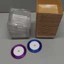 50 Pack Charcuterie Boxes with Clear Lids - Small Charcuterie Boxe 4 Inch Dessert Boxes for Presenting and Transporting an Assortment of Slice Cakes, Strawberries and Other Delicacies (Brown)