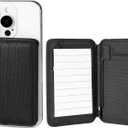 Magnetic Notebook Notepad Card Holder, Compatible with iPhone 16 Series and Other Phones with Three Types of Notepad/Magnetic Invisible Pen.