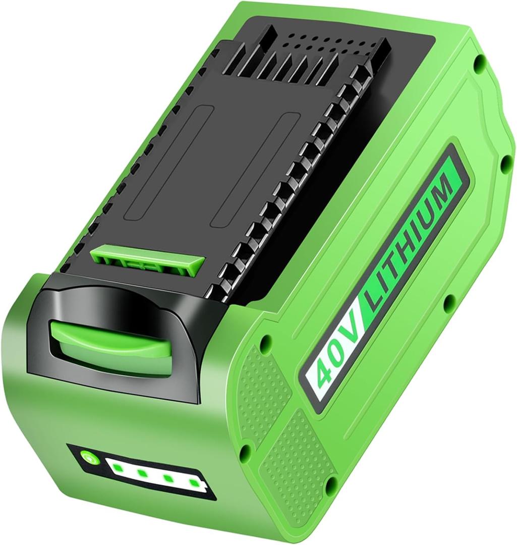 29472 for Greenworks 40V Battery: 40 Volt 6.0Ah 29462 2901319 25302 24322 Lithium Battery Replacement for Greenworks G-MAX 40V Lawn Mower Tools