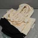 Sanwuta 12 Pack Mini Canvas Tote Bag 8'' x 4'' x 10'' Small Sublimation Blank Canvas Bags Reusable Tote for Christmas Crafts DIY Party Gifts (beige-black)