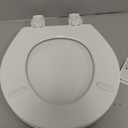 BEMIS 500EC 390 Toilet Seat with Easy Clean & Change Hinges, 1 Pack Round, Cotton White