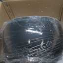 Kante 11.8-Inch Dia Round Concrete Planter, Bowl-Style Flower Pot with Drainage Hole for Patio, Garden and Home - Ideal for Flower and Trees (9.4" Opening), Black