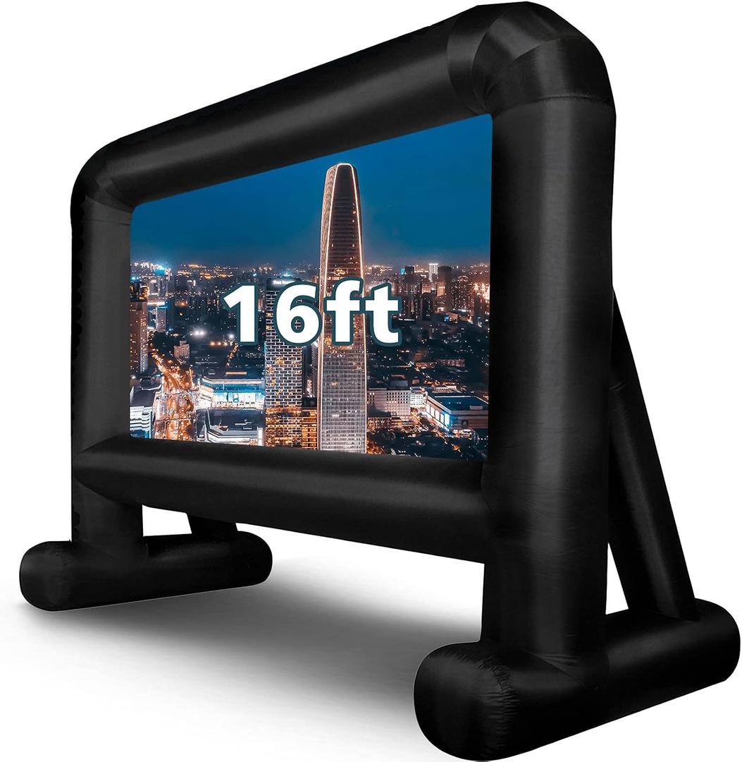 Inflatable Movie Screen Outdoor, OUTTOY Inflatable Projection Screen 16FT