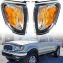 1 Pair of Park Signal Corner Marker Lights with Black Trim Replacement for Ta-coma 2001-2004 Pickup