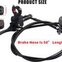 Motor Upgraded Hydraulic Brake System The Left of The 7/8" Handlebars 50 inch Hose Compatible with Mini Bike Baja Doodlebug DB30 Minibikes Go Karts