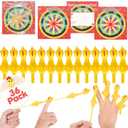 36PCS Valentines Day Cards with Flying Chicken Slingshot Finger Stretchy Fun Toys, Valentines Day Cards for Kids Classroom School, Valentine Day Exchange Gift for Kids Class School Party Favors
