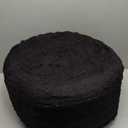 Asuprui Round Pouf Ottoman Stuffed Pouf Foot Stool Floor Chair for Living Room Bedroom Filled Boho Foam Ottoman Foot Rest for Couch 20 Diameter x 12 Height Black Pouf with Filler